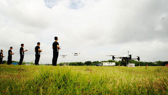 展示三湘警界風彩，首屆警用無人機實戰(zhàn)演練在山河科技圓滿舉行