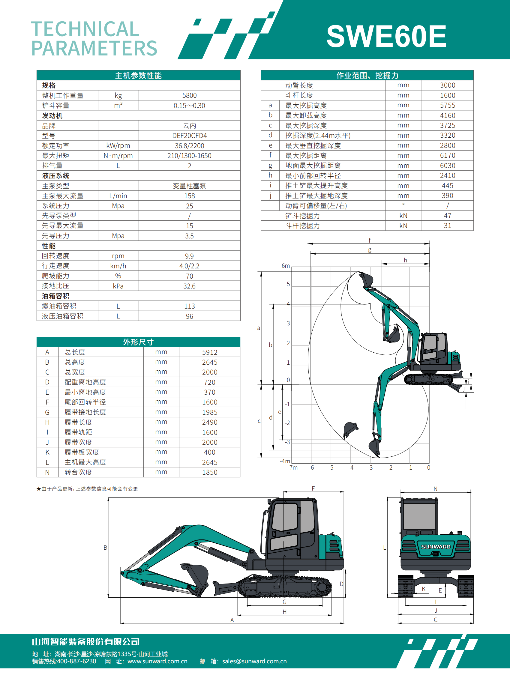 SWE60E 小型挖掘機(jī)